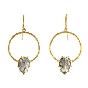 The Pear-Shaped Diamond Slice Hoops