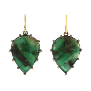 The Pear Drop Emerald Earrings