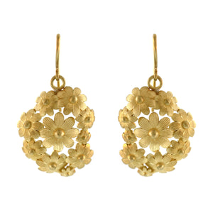 The Garden Party Floral Earrings  - Vertical