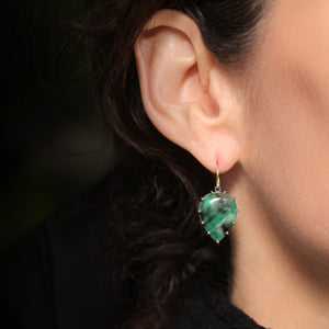 The Pear Drop Emerald Earrings