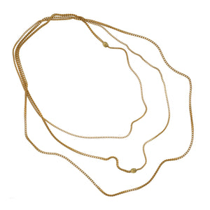 A Slinky Long Gold Chain