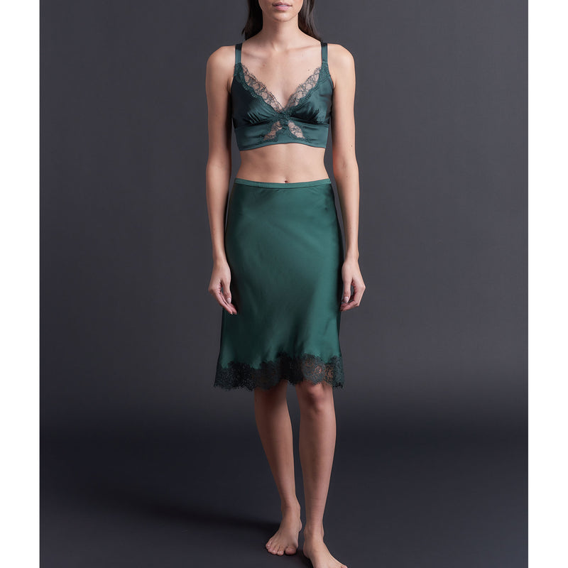 Kali Half Slip in Forest Silk Charmeuse – LFrank