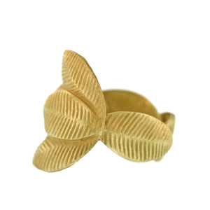 A Single Lotus Leaf Ring