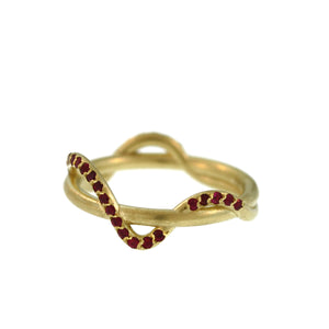 A Ruby Ribbon Ring